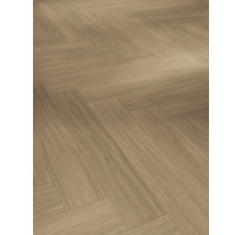 Pose de sol stratifié en motif à chevrons