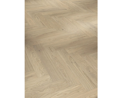 Parquet en bois véritable Parador chêne chevrons 570x95x13 mm
