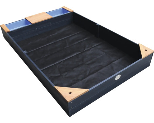 Hochbeet aus Holz mit Pflanzfolie