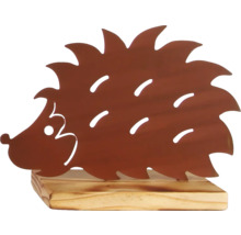 Figurine décorative hérisson en bois pour l''intérieur
