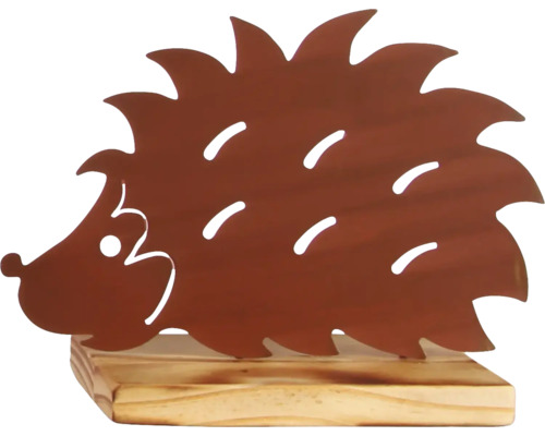 Figurine décorative hérisson en bois pour l''intérieur