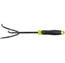 Griffe de jardin avec trois dents et manche ergonomique