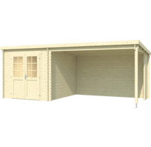 Holzgartenhaus mit Doppeltür und Vordach