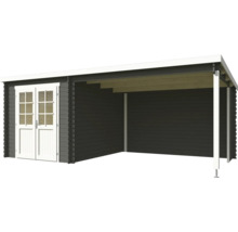 Holzgartenhaus mit Vordach und Doppeltür