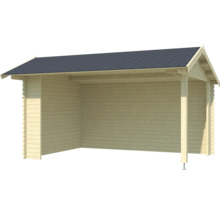 Abri en bois avec toit