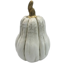 Citrouille décorative avec tige dorée