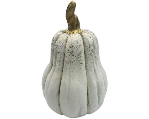 Citrouille décorative avec tige dorée