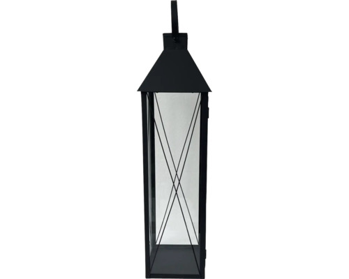 Lanterne décorative en métal et verre