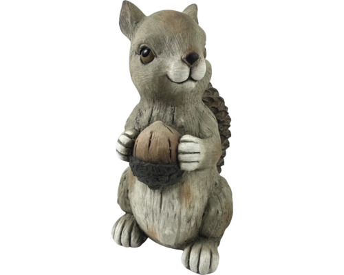 Figurine décorative d''écureuil en céramique avec noix pour le jardin