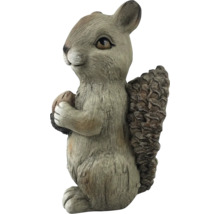 Figurine décorative de jardin : écureuil debout avec une noix