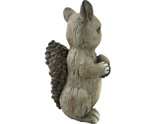 Figurine décorative d''écureuil pour le jardin, en grès