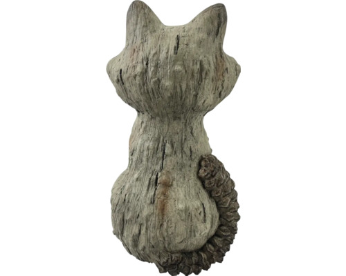 Vue arrière d''une figurine décorative de chat en pierre