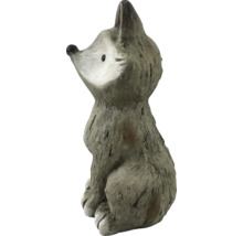 Figurine de jardin renard en fonte