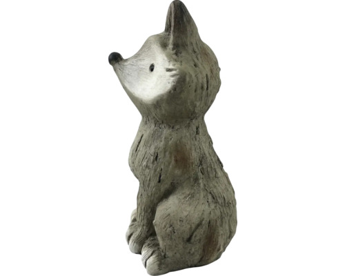 Figurine de jardin renard en fonte