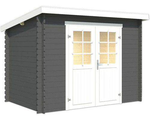 Gartenhaus aus Holz mit Doppeltür und Fenstern