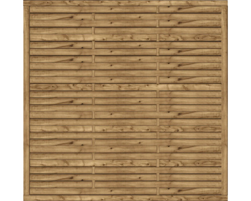 Hauptelement, Lamellenzaun 180 x 180 cm kesseldruckimprägniert braun Hauptelement, Lamellenzaun 180 x 180 cm kesseldruckimprägniert braun