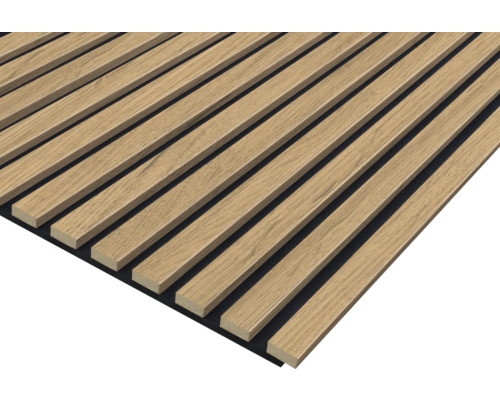 Akustikpaneel Midday Oak 3-seitig foliert 2670 x 572 x 19 mm