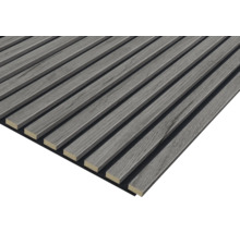 Panneau acoustique Night Oak plaxé sur 3 côtés 2670 x 572 x 19 mm