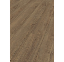 Gros plan d'un sol stratifié avec aspect bois