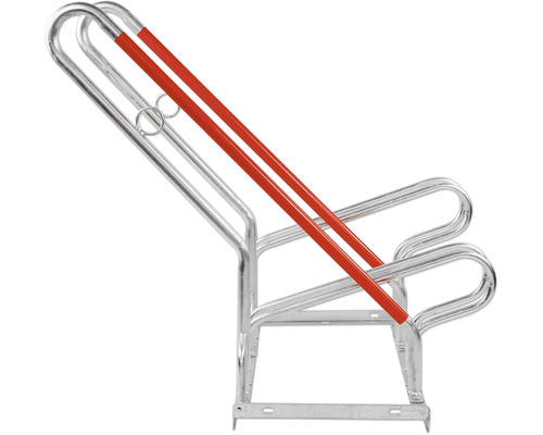 Range-vélos pour deux vélos en métal