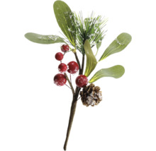 Dekozweig mit Beeren, Kiefer und Zapfen