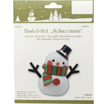 Kit de bricolage bonhomme de neige avec pâte à modeler et accessoires