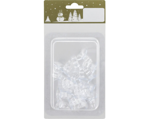 Saugnäpfe mit Haken für Lichterketten Kunststoff 20,2 x 10,5cm transparent 20 Stück Geroma Saugnäpfe in einer Verpackung