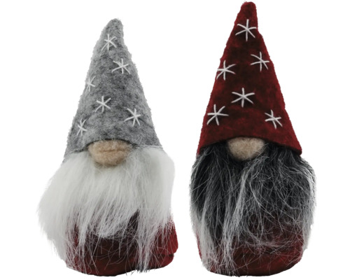 Zwei Zwerge mit Sternen auf den Mützen und Bart