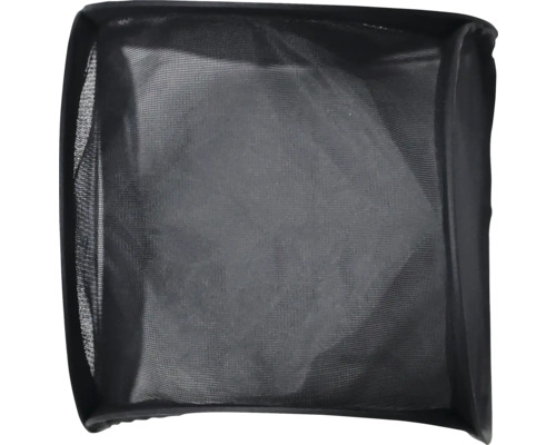 Panier à linge noir en tissu maille