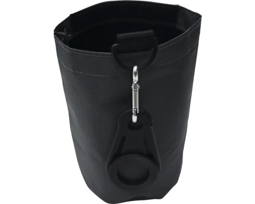 Sac à friandises noir avec clip de fixation