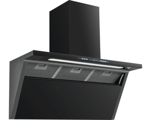 Hotte aspirante en métal avec éclairage et filtre