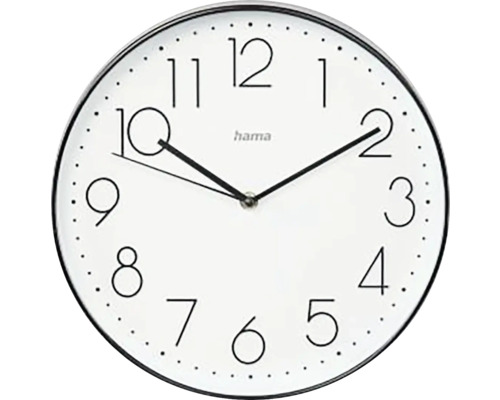 Wanduhr mit Ziffernblatt und Stunden- sowie Minutenzeiger