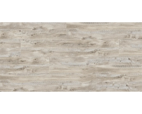 Panneaux de sol en vinyle clair imitation bois.