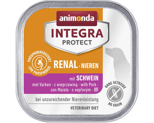 Animonda Integra Protect Renal, régime pour les reins, au porc, pour chiens