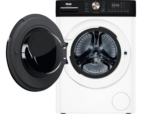 Machine à laver PKM ouverte avec sélecteur rotatif et affichage numérique