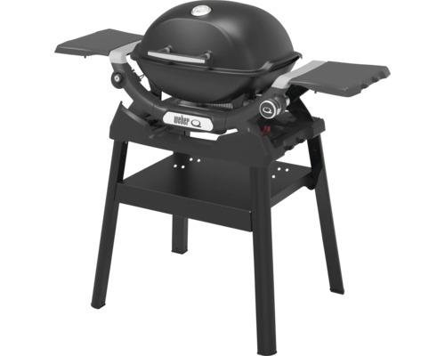 Barbecue à gaz Weber avec tables latérales et châssis