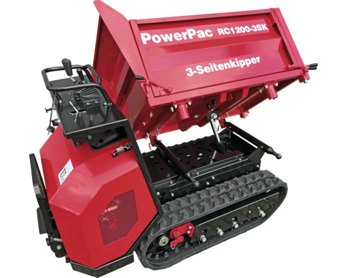 PowerPac Dumper sur chenilles RC1200-3SK avec benne à trois côtés