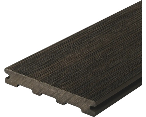 Handmuster zu Konsta WPC Terrassendiele Nativo Usedwood Vollprofil beschichtet 23x142x3000 mm Eiche braun