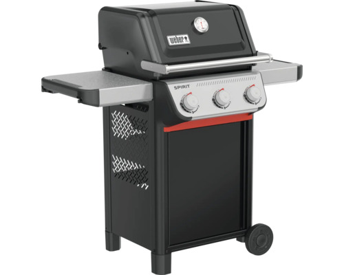 Barbecue à gaz Weber Spirit avec deux tablettes latérales et thermomètre