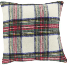 Coussin avec motif à carreaux