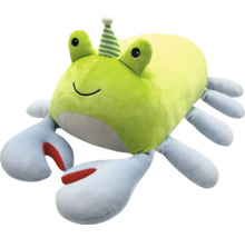 Peluche crabe avec chapeau de fête