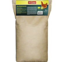 Logo Mr. Corn, sac d''aliment biologique pour poussins avec un contenu de 10 kilogrammes