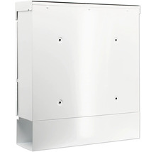Boîte aux lettres Burg Wächter NewYork 850 W lxhxp 364/405/110 mm blanc avec arrêt d’ouverture et boîte à journaux