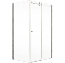 Cabine de douche avec porte coulissante en verre