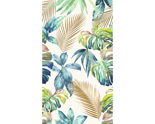 Motif de papier peint à feuilles tropicales