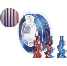 Bobine de filament d''impression 3D en plastique et figurines imprimées en 3D