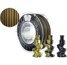 Bobine de filament d''imprimante 3D avec objets imprimés