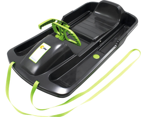 Kunststoffschlitten mit Lenkrad und Zugseil