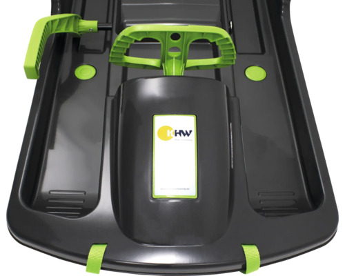 Schlitten mit Lenkrad und Zugseil