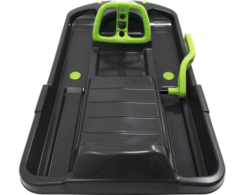 Schlitten mit Lenkrad und Bremse